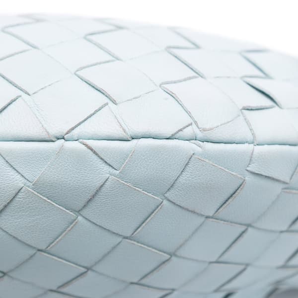 Pre-owned Bottega Veneta Mini Nappa Intrecciato Jodie Blue