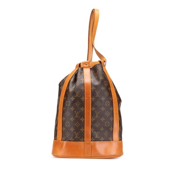 Pre-owned Louis Vuitton Monogram Randonnee PM Brown