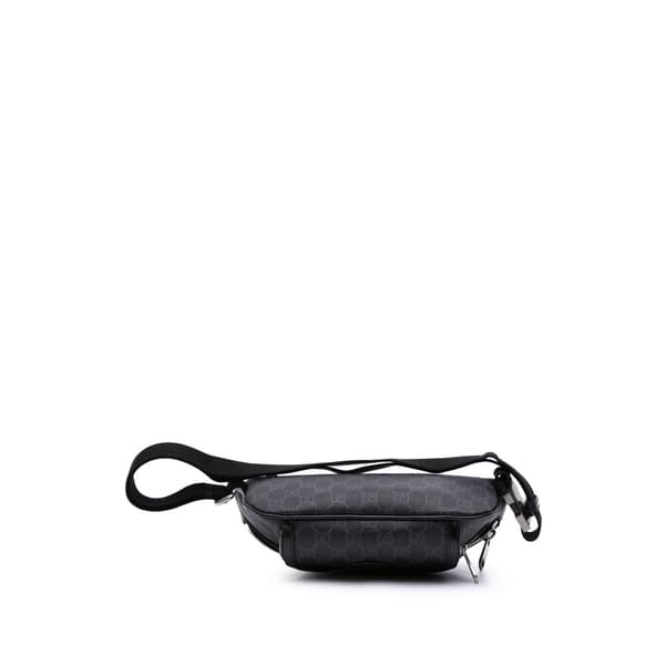 Pre-owned Gucci GG Supreme Interlocking G Belt Bag Brown