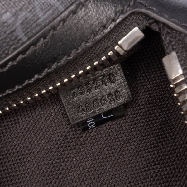Pre-owned Gucci GG Supreme Interlocking G Belt Bag Brown