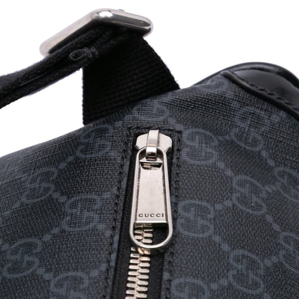 Pre-owned Gucci GG Supreme Interlocking G Belt Bag Brown