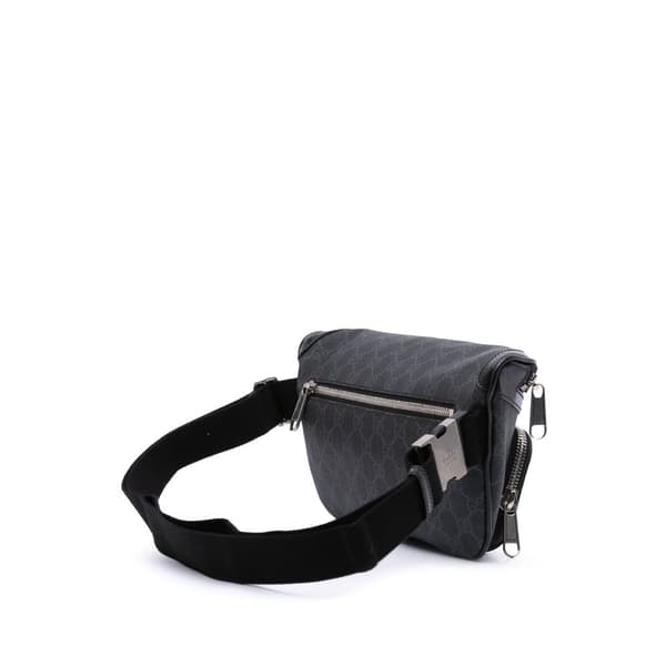 Pre-owned Gucci GG Supreme Interlocking G Belt Bag Brown