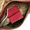 Miniatyrbild 7 av 10: Pre-owned Gucci GG Canvas Web Double Pocket Belt Bag Brown