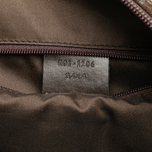 Pre-owned Gucci GG Suede Hobo Brown
