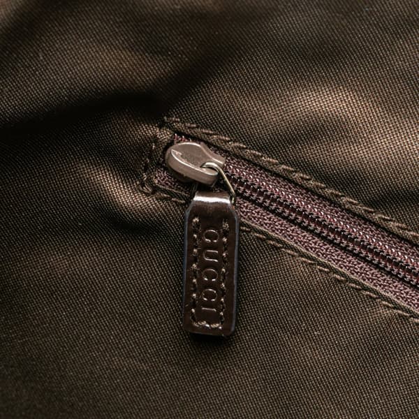 Pre-owned Gucci GG Suede Hobo Brown
