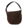 Miniatyrbild 2 av 9: Pre-owned Gucci GG Suede Hobo Brown