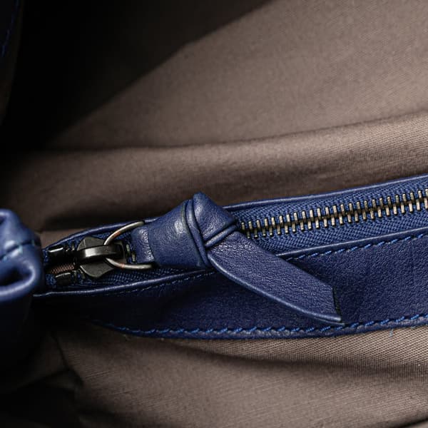 Pre-owned Bottega Veneta Nappa Intrecciato Aquilone Fortune Cookie Hobo Blue