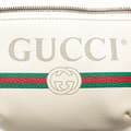 Miniatyrbild 7 av 10: Pre-owned Gucci Logo Leather Belt Bag White