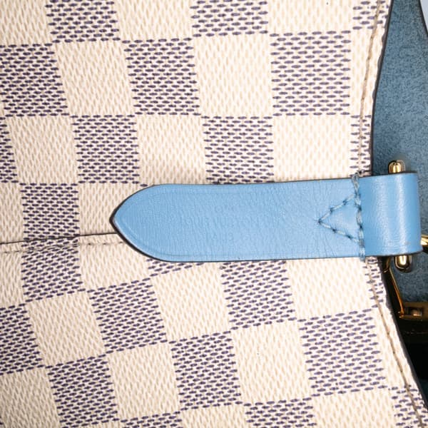 Pre-owned Louis Vuitton Damier Azur Neonoe MM White