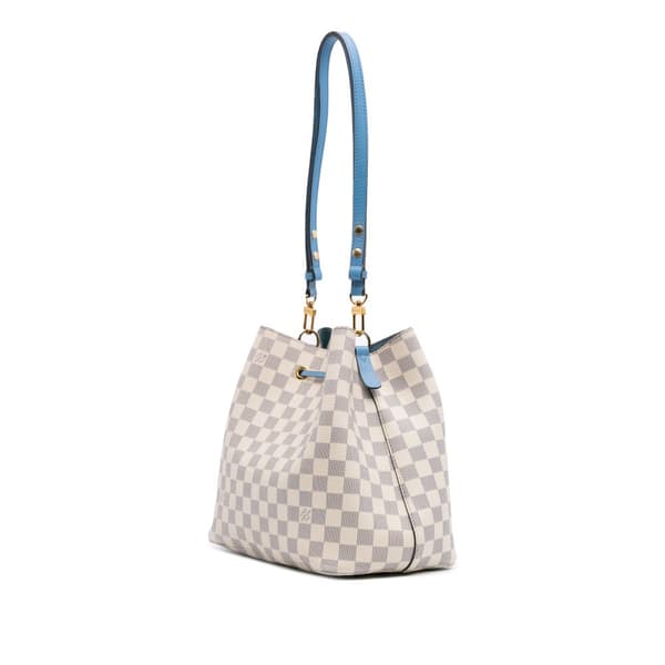 Pre-owned Louis Vuitton Damier Azur Neonoe MM White