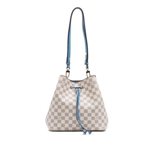 Pre-owned Louis Vuitton Damier Azur Neonoe MM White