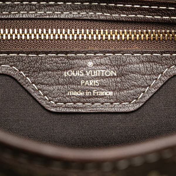 Pre-owned Louis Vuitton Monogram Mini Lin Bucket PM Brown