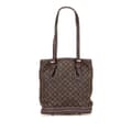 Miniatyrbillede 1 af 10: Pre-owned Louis Vuitton Monogram Mini Lin Bucket PM Brown