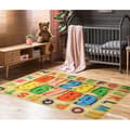Miniatyrbild 4 av 4: Tapis - ALPHA - Nummer - 80x150 cm - Antiskid - Maskintvättbar - Flerfärgad