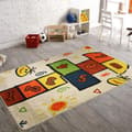 Miniatyrbild 4 av 4: Matta - MARELLE - Multifärgad - 120x160 cm - Antisklid - Maskintvättbar
