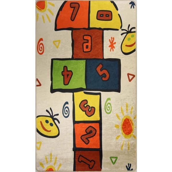 Matta - MARELLE - Multifärgad - 120x160 cm - Antisklid - Maskintvättbar