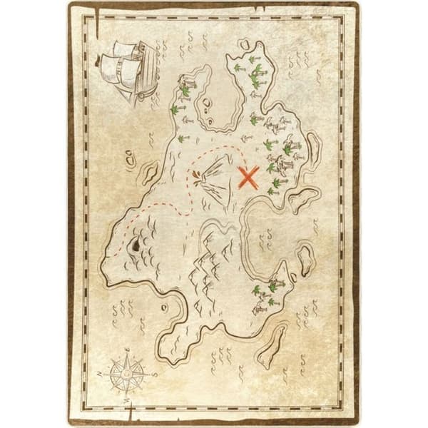 Matta - TRESOR - Beige - 80x150 cm - Antiskli - Maskintvättbar - Mjuk vid beröring
