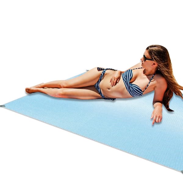 Strandmatta sandfri strandfilt XXL 200x200cm
