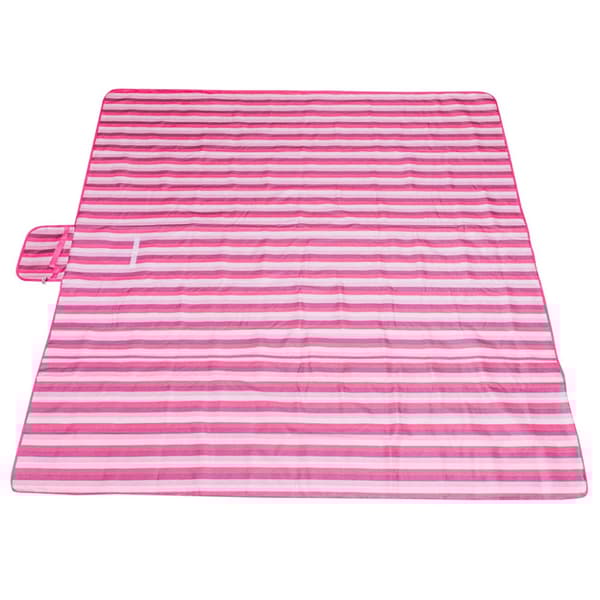 Strandmåtte, strand picnic tæppe, 200x200cm, pink