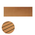 Miniatyrbillede 1 af 2: Faux Teak Dækplade, Skridsikker, Nem at Peeling og Klæbe,Brun 2400x600x5mm