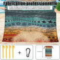 Miniatyrbild 2 av 4: INN Anti-sand strandfilt vattentät matta 180 x 220 cm 4 fixeringshörn bomullsfibermatta för resecamping
