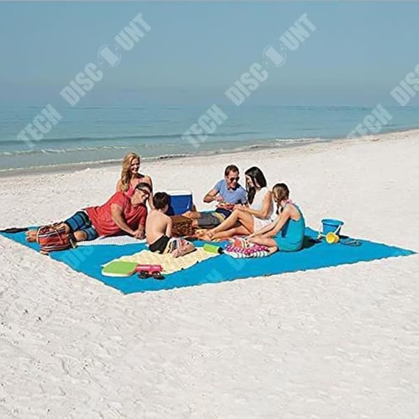 TD® Travel sandvind utomhusmatta, används för strandvandring, camping och picknick strandmatta 200*200cm