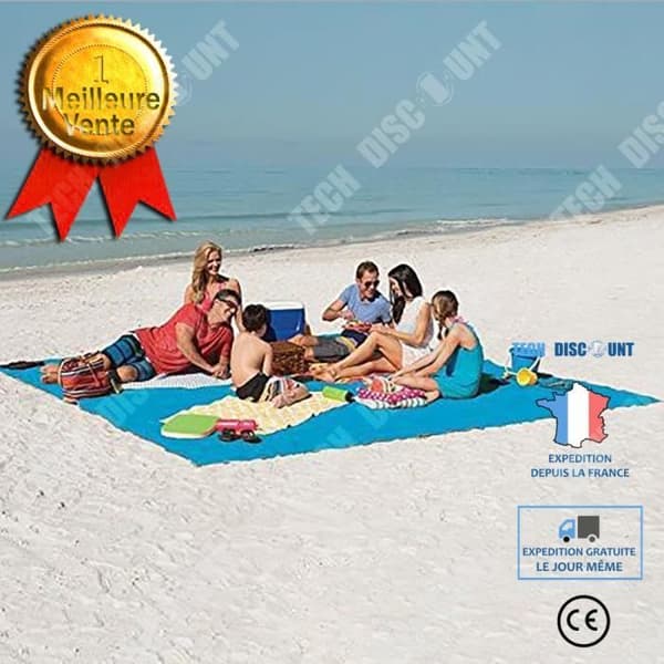 TD® Travel sandvind utomhusmatta, används för strandvandring, camping och picknick strandmatta 200*200cm