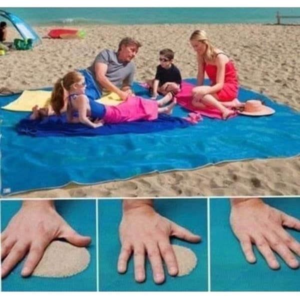 Strandhandduk - Ej specificerad - 150 x 200 cm - Vattentät - Antisand - Lätt att rengöra
