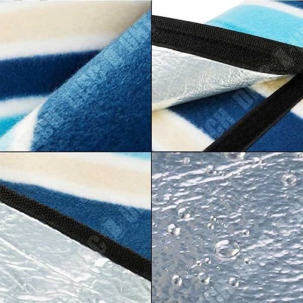 TD® 2x2m Format Vikbar Vattentät Strandmatta Camping Picknick Strand Vikbar filt i väska Fuktsäker dyna