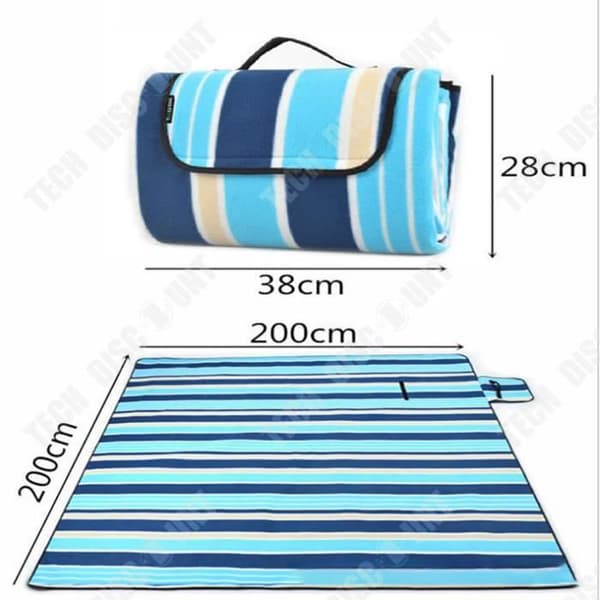TD® Picknickmatta Strandmatta Fuktsäker matta Vikmatta Lunchmatta