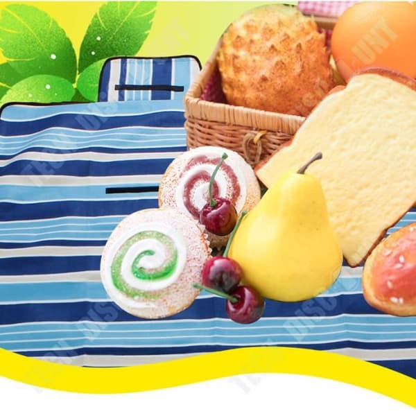 TD® Picknickmatta Vattentät Blå Utomhushandduk Trädgård Camping Picknick Sandtät Strandhandduk