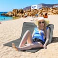 Miniatyrbillede 2 af 5: Outsunny Sæt med 2 foldbare justerbare strandmåtter med bæretaske, grå