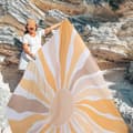 Miniatyrbild 2 av 9: Lollanda Extra stor vattentät och sandfri bärbar strandmatta – Bohemisk stil, perfekt för strandvandring och camping