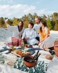 Miniatyrbillede 5 af 6: Lollanda Vandtæt foldbar og transportabel strandmåtte 200x210 cm – uundværlig til strand og udendørs camping