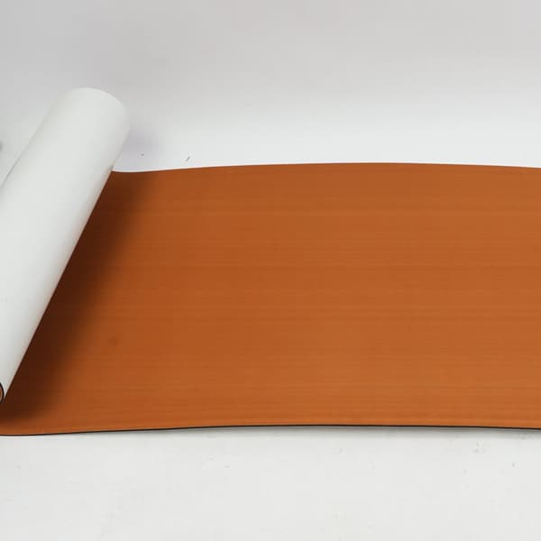 EVA Skum Teak Gulvmåtte, 240 x 90 cm, 6 mm Tykkelse, Skridsikker,Brun