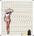 Miniatyrbild 1 av 10: Bomclap Strandmatta, Bärbar Picknickfilt, Vattenavvisande Strandfilt 4 Markpinnar för Strand, Camping, Picknick