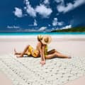 Miniatyrbild 8 av 10: Bomclap Strandmatta, Bärbar Picknickfilt, Vattenavvisande Strandfilt 4 Markpinnar för Strand, Camping, Picknick