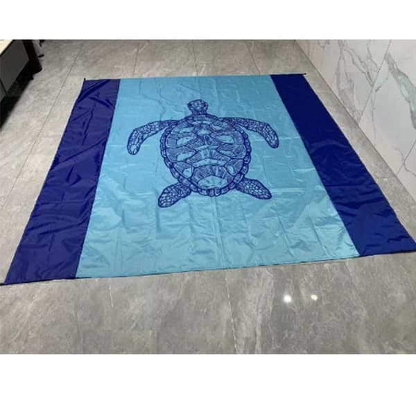 OBOSOE store strandmåtter 210x200cm sand vandtæt letvægts udendørs tæppe