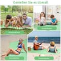 Miniatyrbillede 6 af 7: Lollanda Picnic Tæppe Vandtæt med Bærehåndtag, Picnic Fan Beach Camping med Isolering – Bærbar, Multifunktionel til Camping, Strand