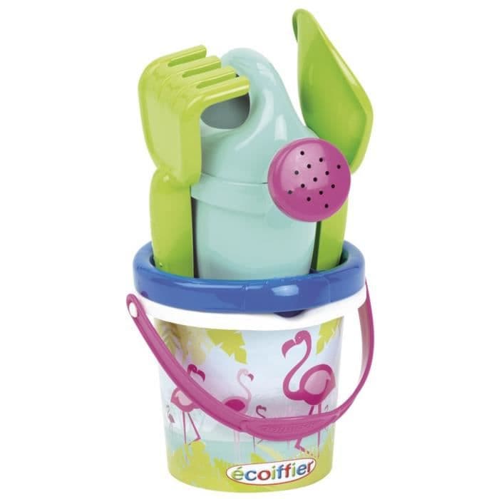 ECOIFFIER SUMMER Hink 10 cm Flamingo Rose Garnerad