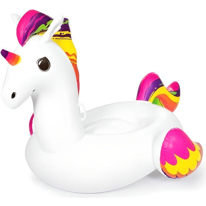 BESTWAY Unicorn XXL åktur på flottör 224 x 164 cm