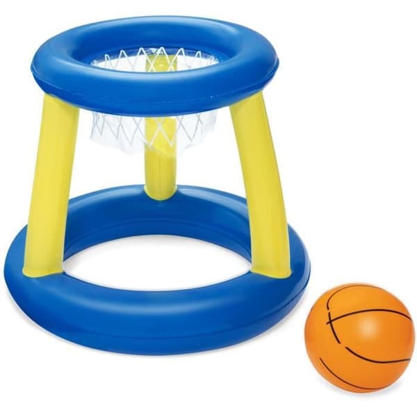 Flytande basketring, boll, 3 ringar, diameter 61 cm
