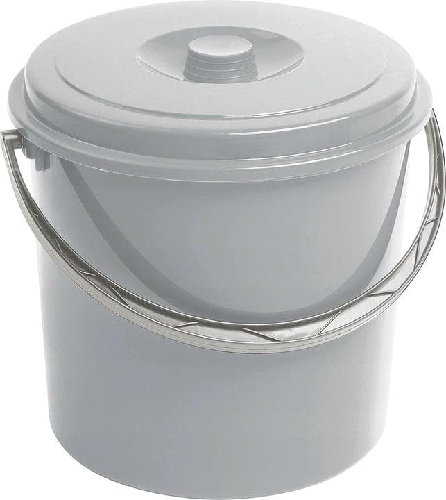 CURVER - 10L grå hink med lock