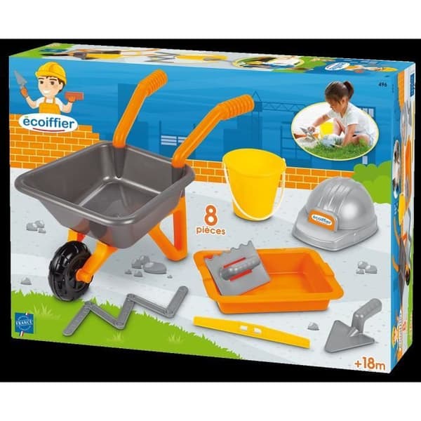 Byggleksak - Ecoiffier - Skottkärra murpack 50 cm - 8 stycken - Från 18 månader