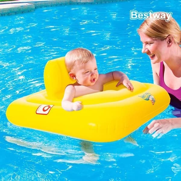 Bojstol uppblåsbar sits för spädbarn pool hav barn * Material: resistent vinyl * Mått: 96 x 96 cm * Ålder: 0 till 2...
