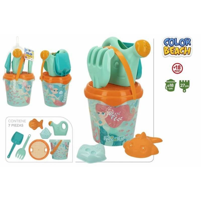 Beach toys set Queen of Sea 27 cm Ø 18 cm