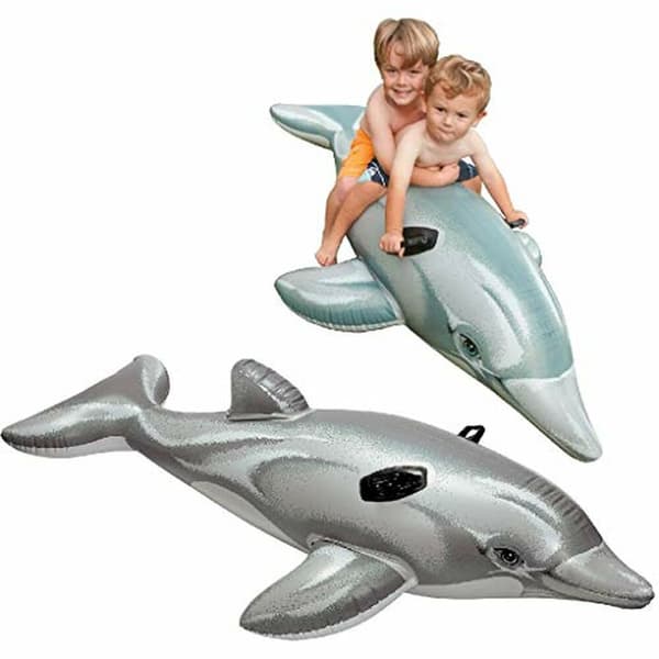 Upplåsbar bassängmadrass Intex Lil’ Dolphin Ride-On