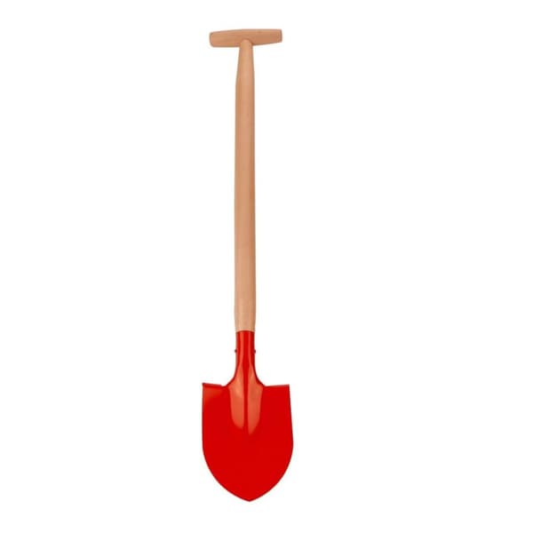 Metalskovl med træhåndtag 77 cm Assorteret