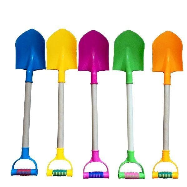 Skovl Træ/Plast 55cm Forskellige farver