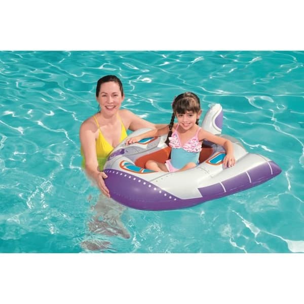 Rocket Cruiser Boat - BESTWAY - 41 x 39 cm - Vit och lila - PVC - För barn